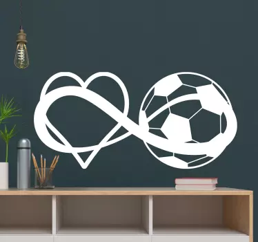 Soccer infinity football wall sticker - TenStickers