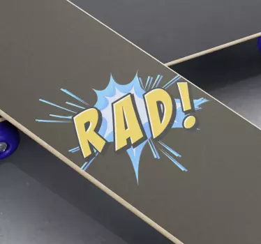 Graffiti Rad skateboard sticker - TenStickers