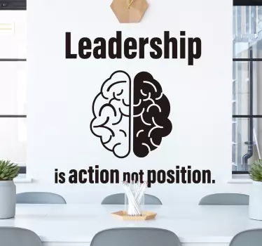 Brain leadership inspirational wallsticker - TenStickers