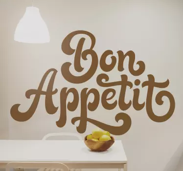 Sticker de Texte bon appétit - TenStickers