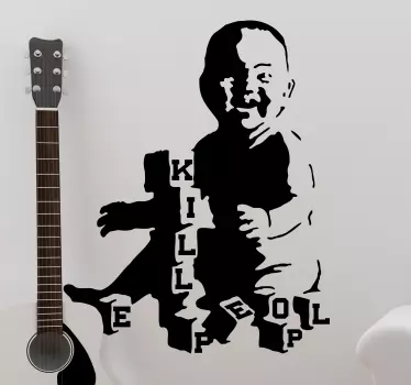 kill baby wall art sticker - TenStickers