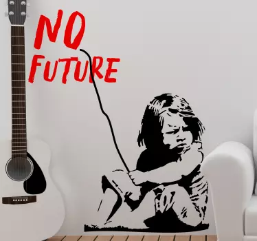 No future girl wall art sticker - TenStickers