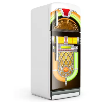 Klistermærke med jukebox-køleskab - TenStickers