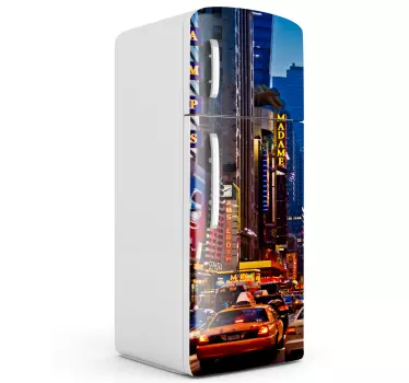 Sticker frigo Times Square - TenStickers