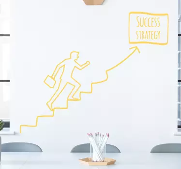 Sticker muraux de bureau Stratégie de réussite - TenStickers
