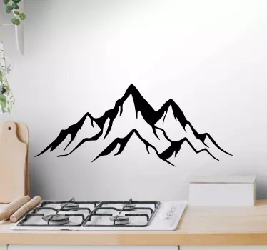 mountains and landscape nature wall sticker - TenStickers