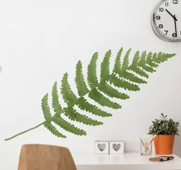Fern leaf plant wall sticker - TenStickers