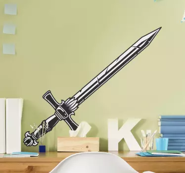 Csavart fogantyú kard tárgy matrica - TenStickers