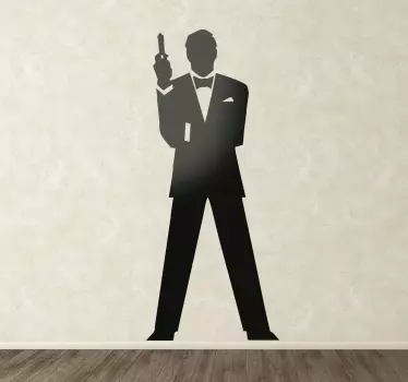 007 karakter vinyl vægklistermærke - TenStickers