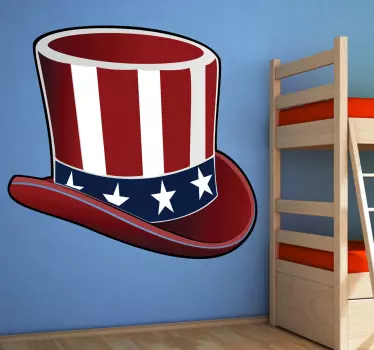 Uncle Sam's Hat Wall Sticker - TenStickers