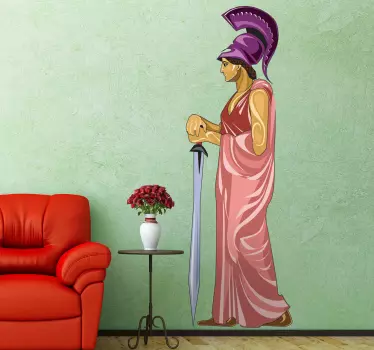 Athena mitologie autocolant decorativ - TenStickers