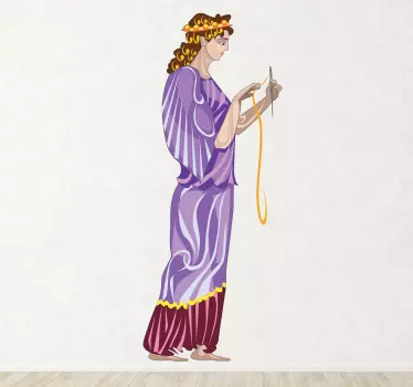 Clotho grčka mitologija zidni naljepnica - TenStickers