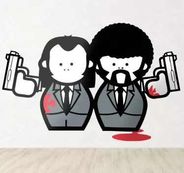 Sticker personnages Pulp Fiction - TenStickers
