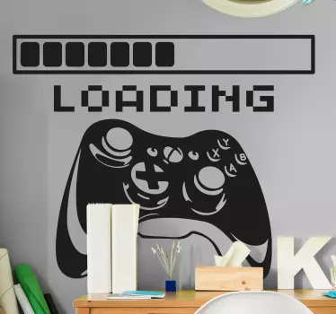 xbox controller loading video game decal - TenStickers