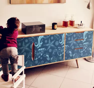 Ornamental Sea Life furniture furniture sticker - TenStickers