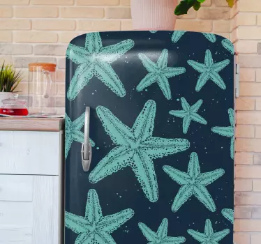 Starfish bluestones fridge sticker - TenStickers