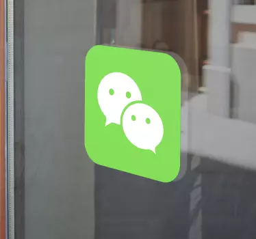 WeChat Logo window sticker - TenStickers