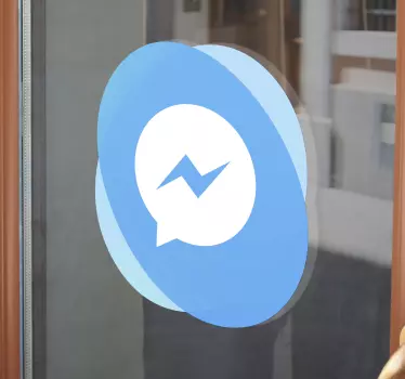 Facebook messenger logó ablak matrica - TenStickers
