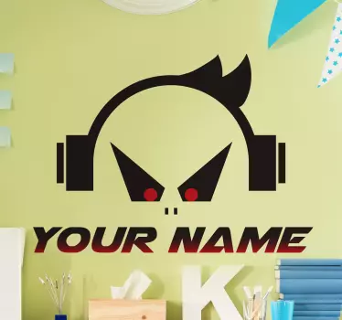 Gaming logo video game sticker - TenStickers