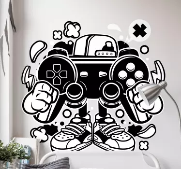 Loading game zone sign video game wall sticker - TenStickers