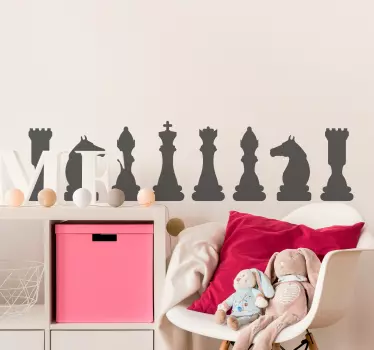 board game chess pieces game sticker - TenStickers