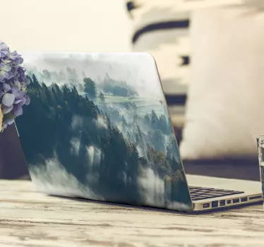 Tall trees forest laptop skins - TenStickers