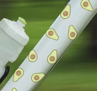 Avocado cykel vinyl klistermærke - TenStickers