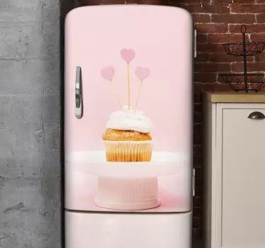 Cupcake görüntü buzdolabı çıkartması - TenStickers