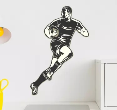 Rugby player  rugby wall sticker - TenStickers