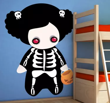 Animuotas vaikų skeleto kostiumo animuotasis paveiksliukas - „Tenstickers“
