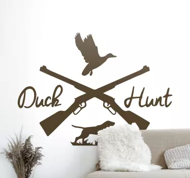 Duck Hunt custom wall sticker - TenStickers