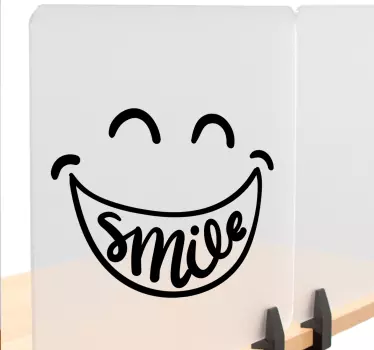 Smile window vinyl sticker - TenStickers