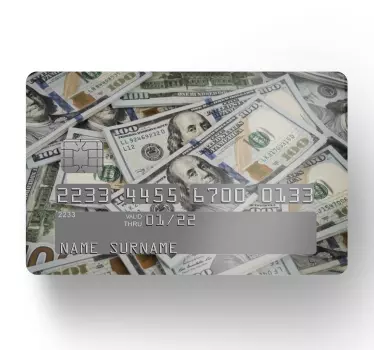 αυτοκόλλητο πιστωτικής κάρτας λογαριασμού ΗΠΑ - TenStickers