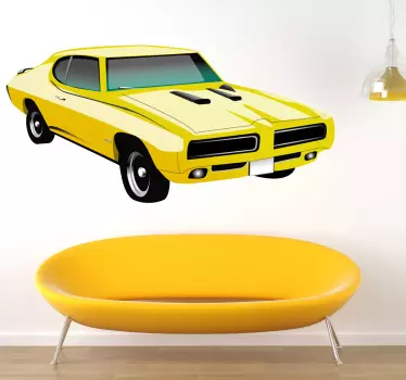 Autocolante de parede Pontiac GTO 1970 - TenStickers