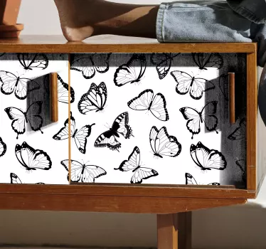 Pillangók fajtái kallax bútor matrica - TenStickers