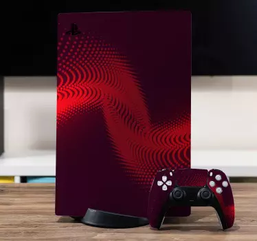PS4 red burst PS5 stickers - TenStickers