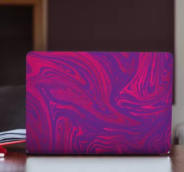 Purple gradient colour laptop skin decal - TenStickers