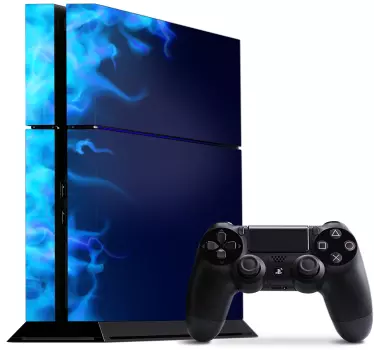 PS4 Aufkleber Blaues feuer - TenStickers