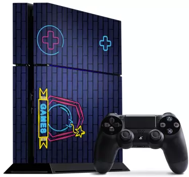 Autocolante Skin para ps4 Símbolos de videogame - TenStickers