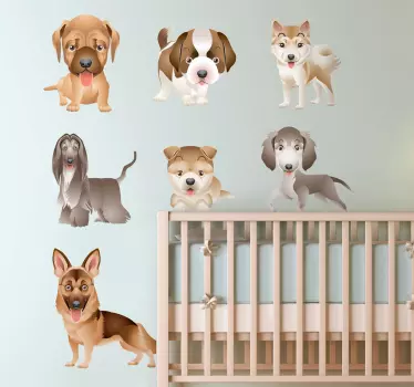 Puppy Time Decal Collection - TenStickers