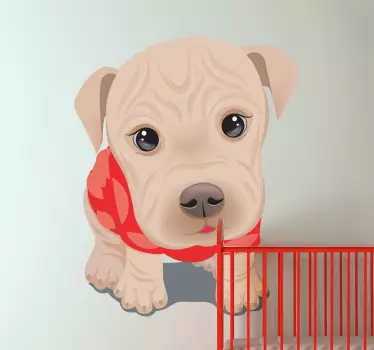 Kids Puppy Wall Sticker - TenStickers