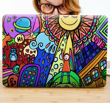 Grafiti umjetnost enfant strašne kože laptopa - TenStickers
