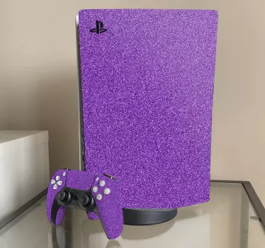 Purple sparkles PS5 sticker - TenStickers