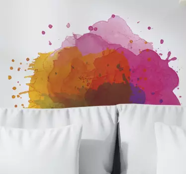 Multicolour Splash Wall Sticker - TenStickers