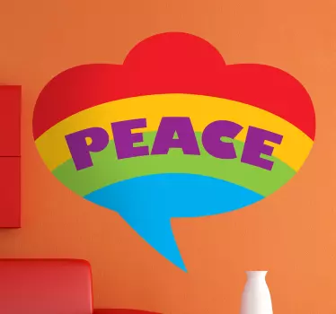 Sticker peace homosexueel - TenStickers