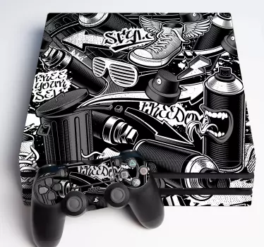 Contrôleur Decal Skin Stickers Cover pour PS4 Playstation 4 Accessoires de  jeu