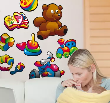 Sticker enfant jouets bébé - TenStickers