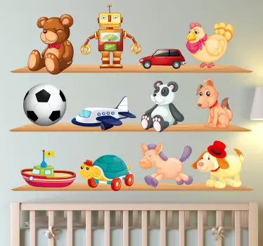 Toys and Shelves Kids Decal - TenStickers