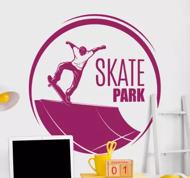 Skate Park wall vinyl sticker - TenStickers