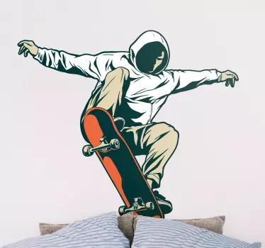 Autocolant de perete pentru sărituri cu skateboard - TenStickers